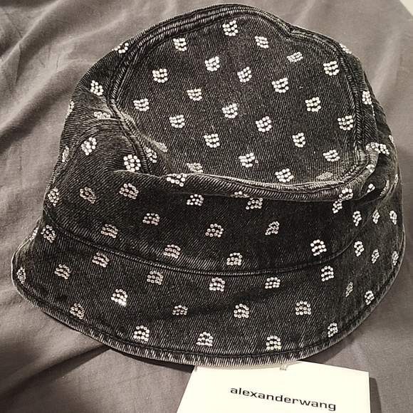 Alexander Wang Crystal Denim Bucket hat - Picture 2 of 7